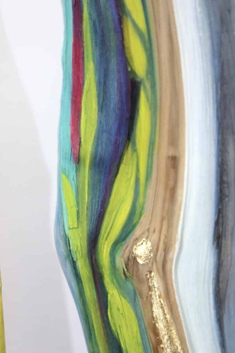 Objekt Ergänzung	farbiges Holz auf Speckstein mit Blattgoldimitat	22x55	Privatbesitz